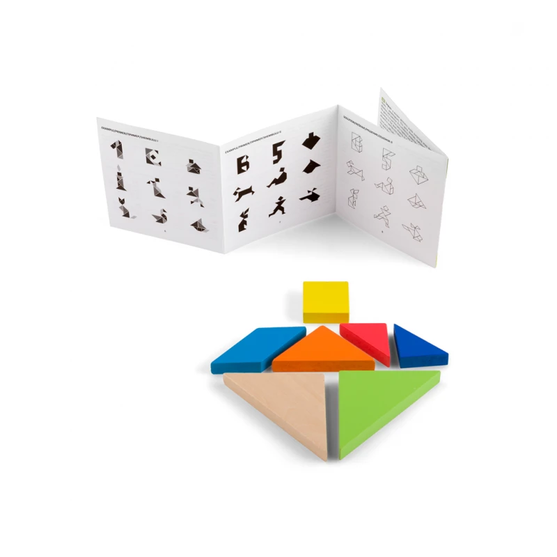 Дървен танграм Pino